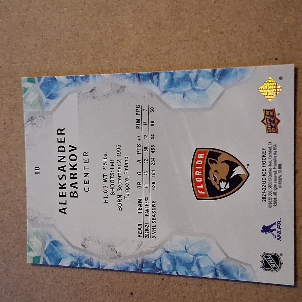 Aleksander Barkov Panthers Hockey Trading Cards - Picture 6 of 16